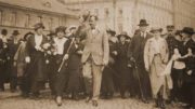 Mannerheim lähdossä ulkomaanmatkalle 1919