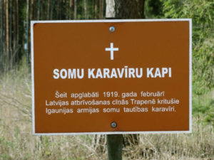 Somu karavīru kapi – Suomalaisten sotilaiden hauta – De finska soldaternas grav – Soome sõdurite haud, Trapene, Latvia