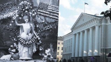 Oopperalaulaja Alma Fohström San Franciscossa 1886 – Tarton yliopiston päärakennus