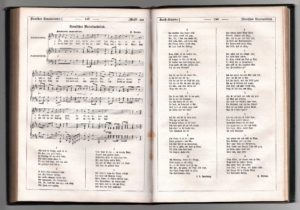 Finnisches Vaterlandslied, Paciuksen nuotit ja Vårt Landin ensimmäinen saksannos vuodelta 1849