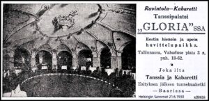 Tanssipalatsi Gloria, Helsingin Sanomat 21.6.1930