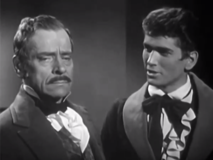 Ivan Triesault as Maurice Toulouse and Michael Landon, The Adventures of Jim Bowie (1956)