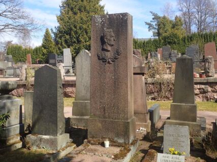 Vanha alue, 25. kortteli, 2, rivi, 8. hauta Paavo Cajanderin hauta Hietaniemessä